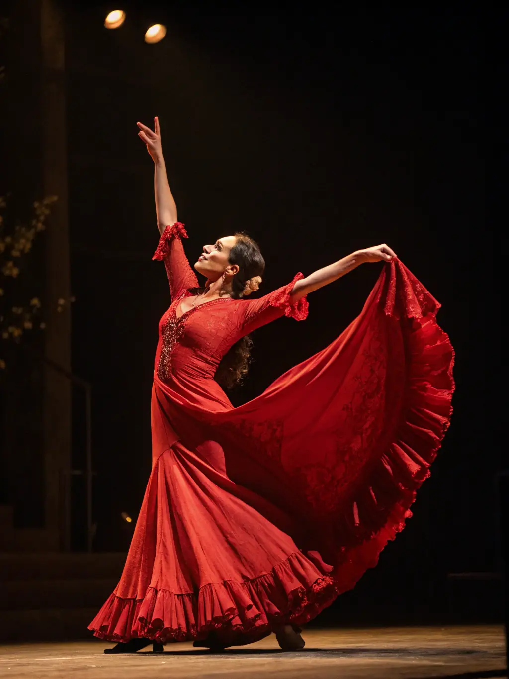 A captivating photo of a flamenco dance performance, highlighting the passion, artistry, and cultural significance of this traditional Spanish art form.